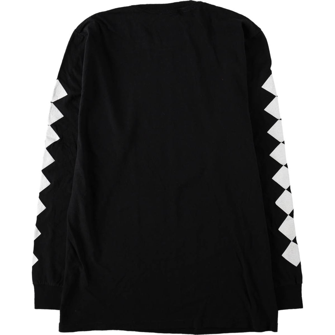 JoJo's Bizarre Adventure Anime Character Print Long-Sleeve T-Shirt (Men's Size M) cotton black type Vintage Second Hand