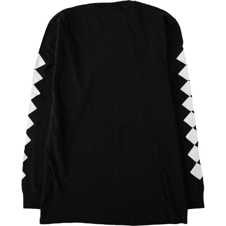 JoJo's Bizarre Adventure Anime Character Print Long-Sleeve T-Shirt (Men's Size M) cotton black type Vintage Second Hand