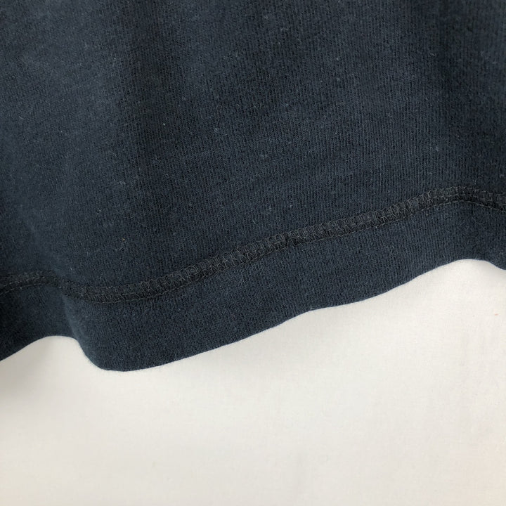 90'S Levi's Henley Neck Long-Sleeve T-Shirt, Made in USA, Men's Size L (Equivalent), Vintage cotton navy blue type Vintage Second Hand