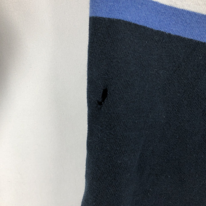 90'S Levi's Henley Neck Long-Sleeve T-Shirt, Made in USA, Men's Size L (Equivalent), Vintage cotton navy blue type Vintage Second Hand
