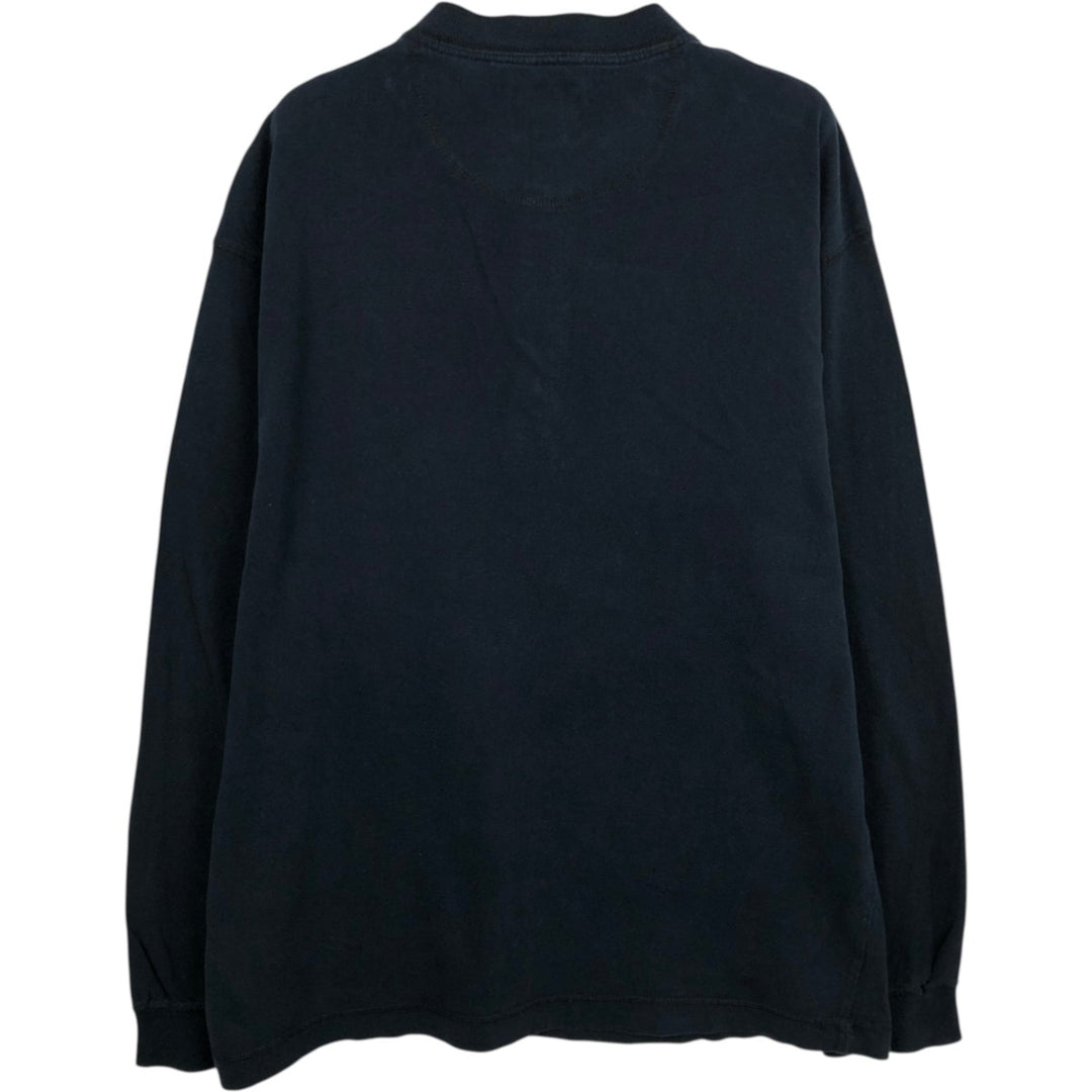 90'S Levi's Henley Neck Long-Sleeve T-Shirt, Made in USA, Men's Size L (Equivalent), Vintage cotton black type Vintage Second Hand