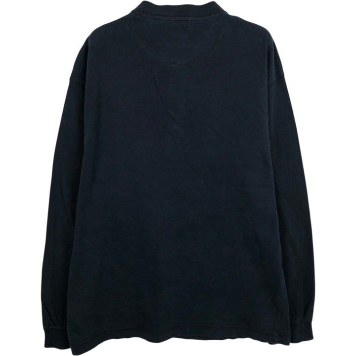 90'S Levi's Henley Neck Long-Sleeve T-Shirt, Made in USA, Men's Size L (Equivalent), Vintage cotton black type Vintage Second Hand