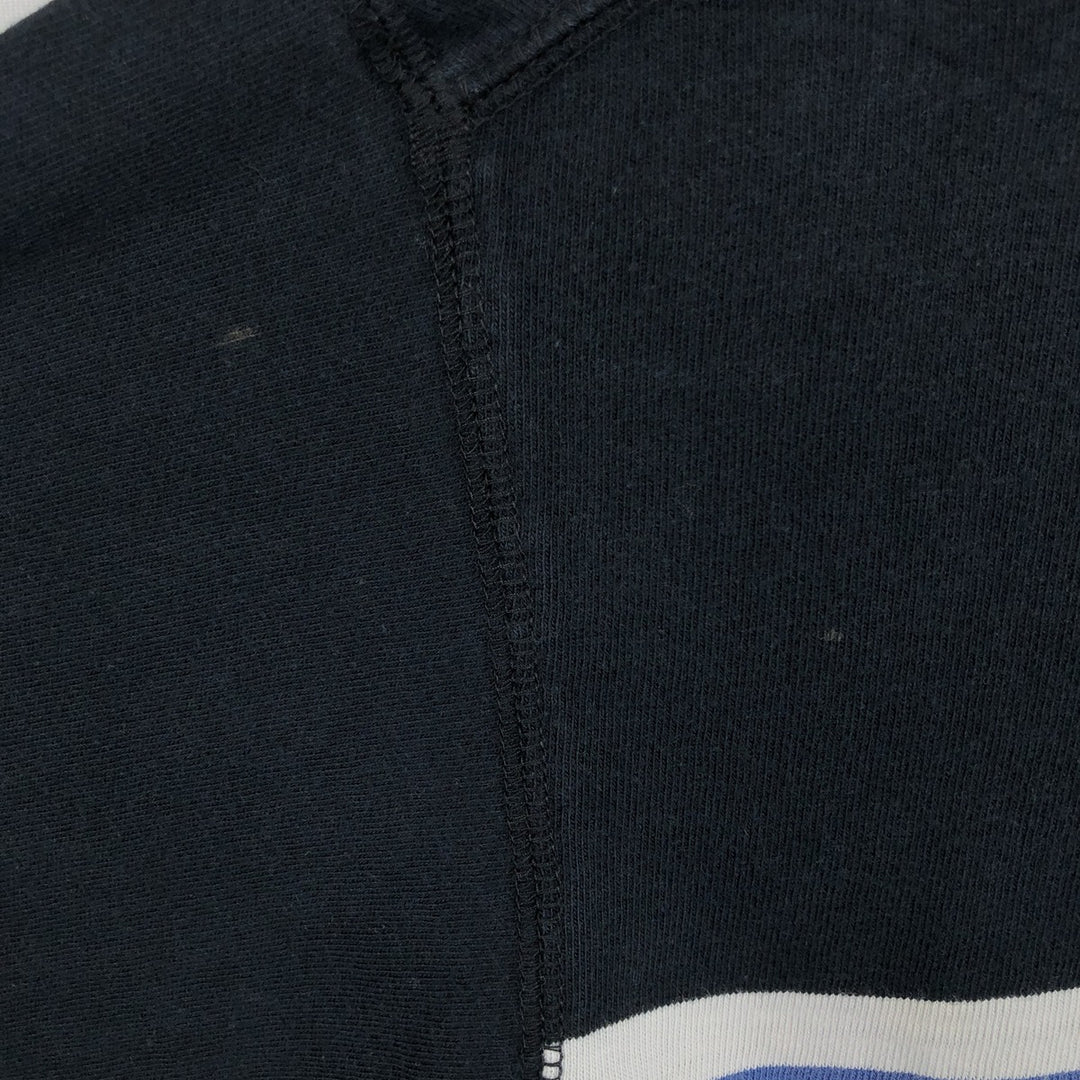 90'S Levi's Henley Neck Long-Sleeve T-Shirt, Made in USA, Men's Size L (Equivalent), Vintage cotton black type Vintage Second Hand