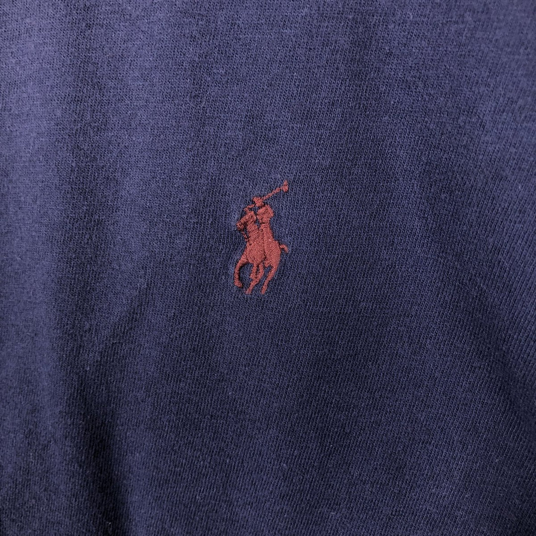 Ralph Lauren POLO by Ralph Lauren long-sleeved T-shirt, men's size L cotton navy blue type Vintage Second Hand