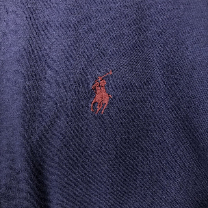 Ralph Lauren POLO by Ralph Lauren long-sleeved T-shirt, men's size L cotton navy blue type Vintage Second Hand