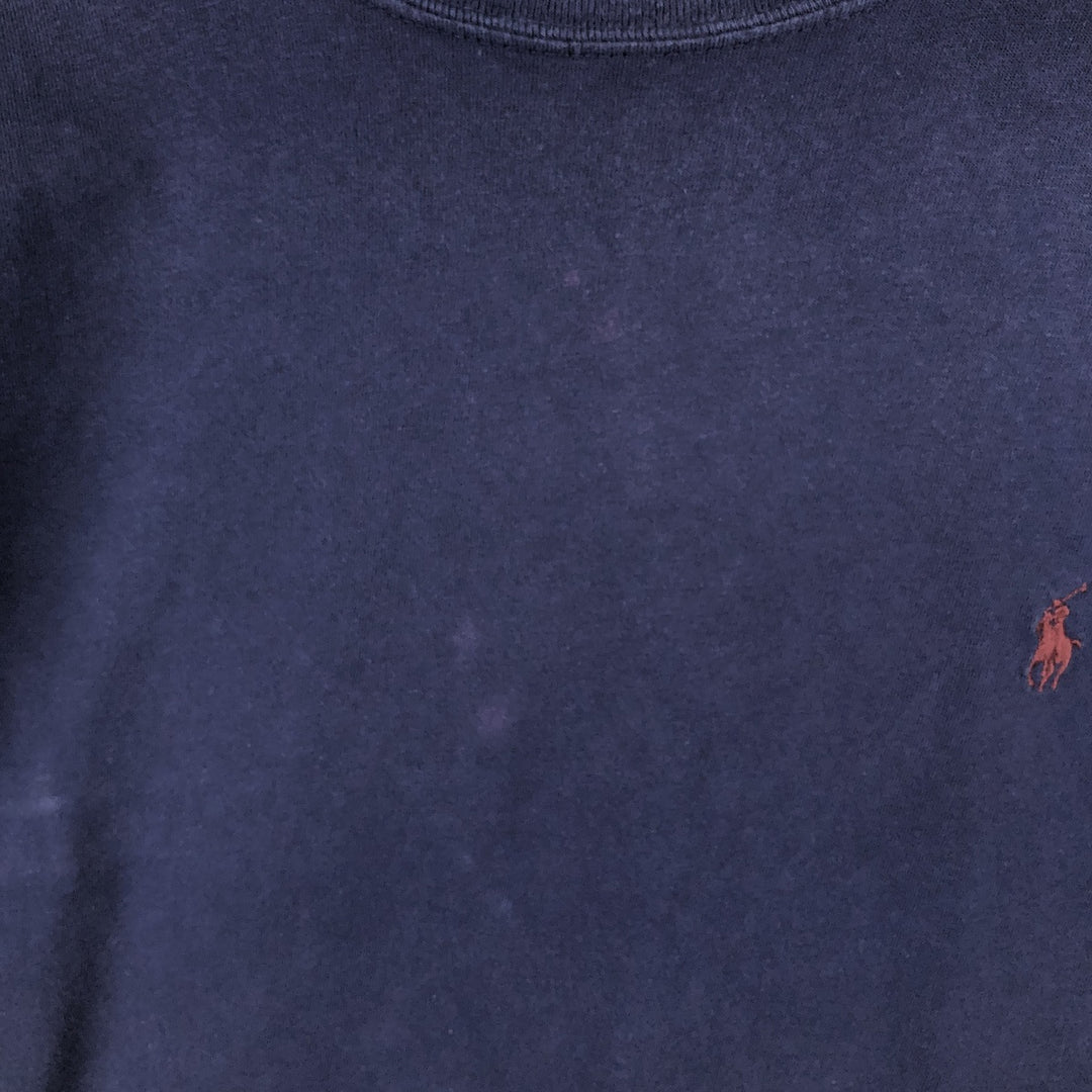 Ralph Lauren POLO by Ralph Lauren long-sleeved T-shirt, men's size L cotton navy blue type Vintage Second Hand