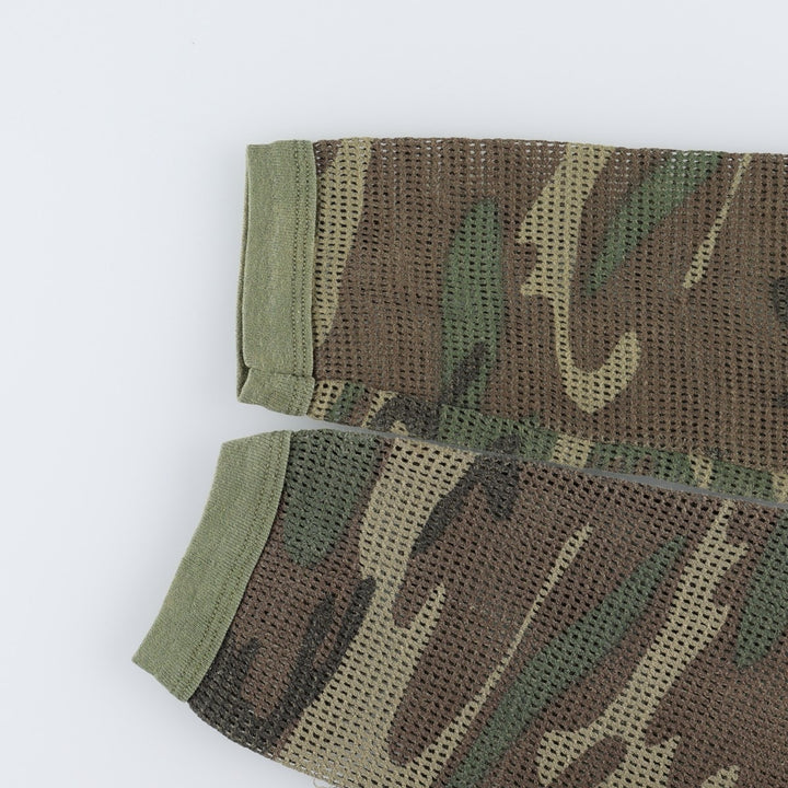 CRAFTED WITH PRIDE IN AMERICA Camouflage Pattern Long-Sleeve T-Shirt (Men's XL equivalent) cotton Khaki type Vintage Second Hand