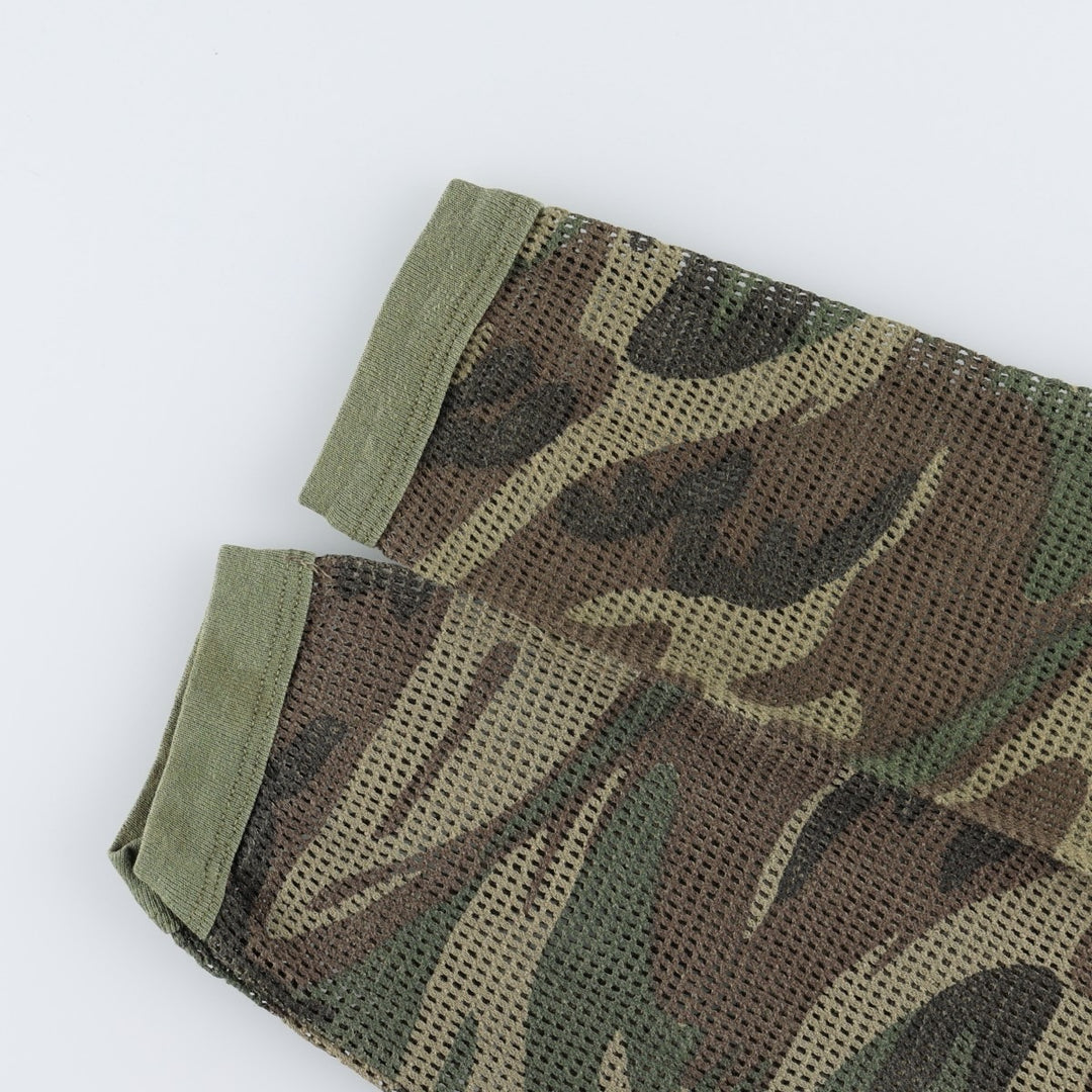 CRAFTED WITH PRIDE IN AMERICA Camouflage Pattern Long-Sleeve T-Shirt (Men's XL equivalent) cotton Khaki type Vintage Second Hand