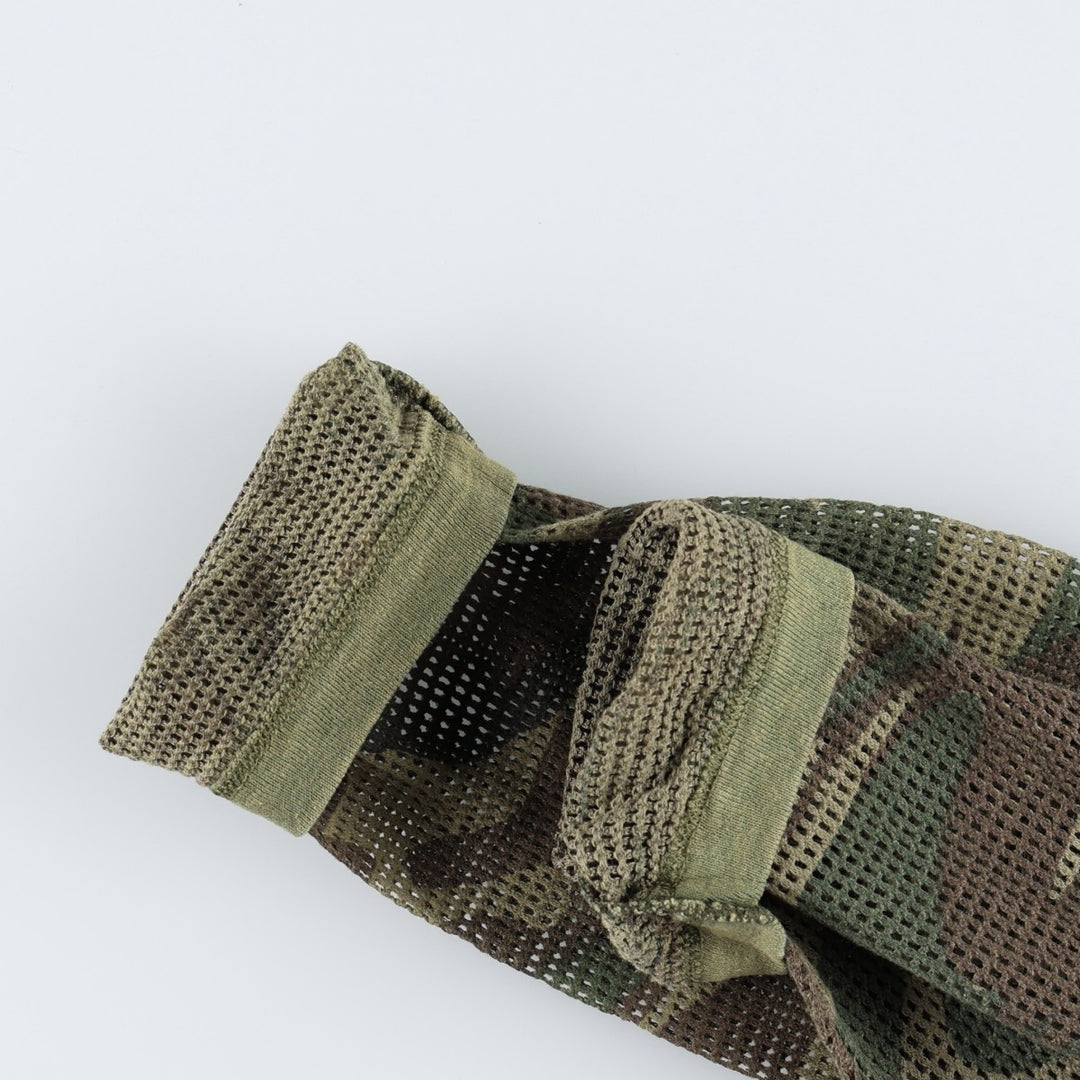 CRAFTED WITH PRIDE IN AMERICA Camouflage Pattern Long-Sleeve T-Shirt (Men's XL equivalent) cotton Khaki type Vintage Second Hand