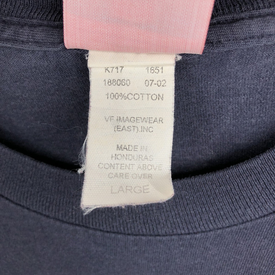 2000'S NFL Chicago Bears Long-Sleeve T-Shirt (Men's Size L) cotton navy blue type Vintage Second Hand