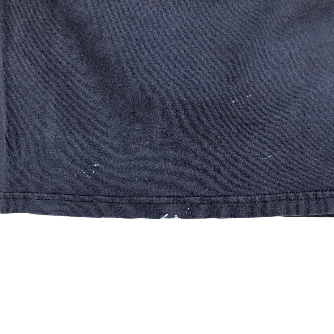 2000'S NFL Chicago Bears Long-Sleeve T-Shirt (Men's Size L) cotton navy blue type Vintage Second Hand