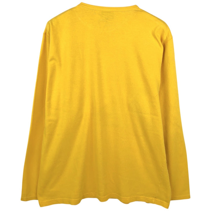 00'S Ralph Lauren POLO JEANS COMPANY Long T-shirt Men's XL size cotton yellow type Vintage Second Hand