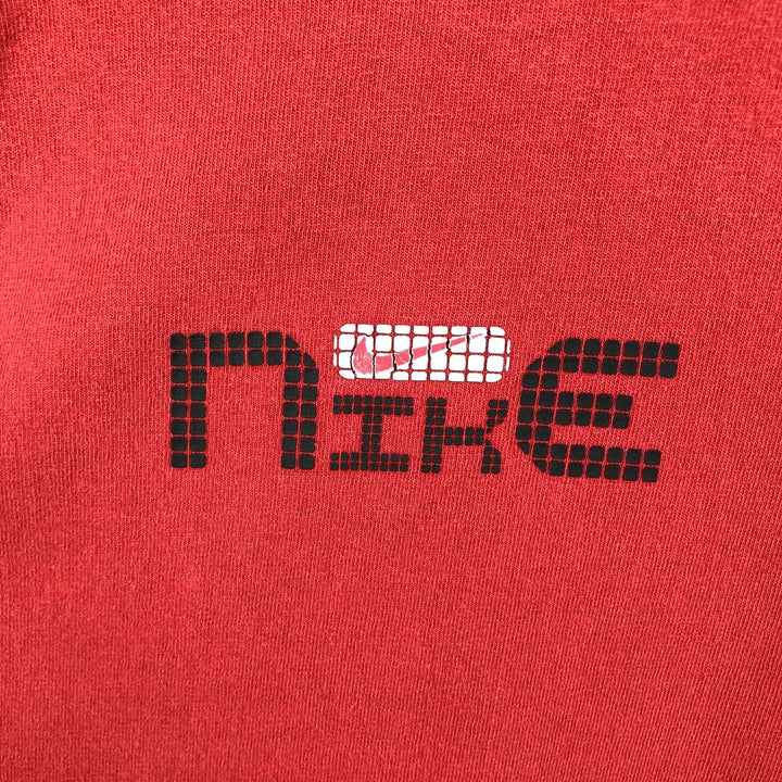 90s-00'S Nike Long-Sleeve T-Shirt, Made in USA, Men's Size M (approx.) cotton red type Vintage Second Hand