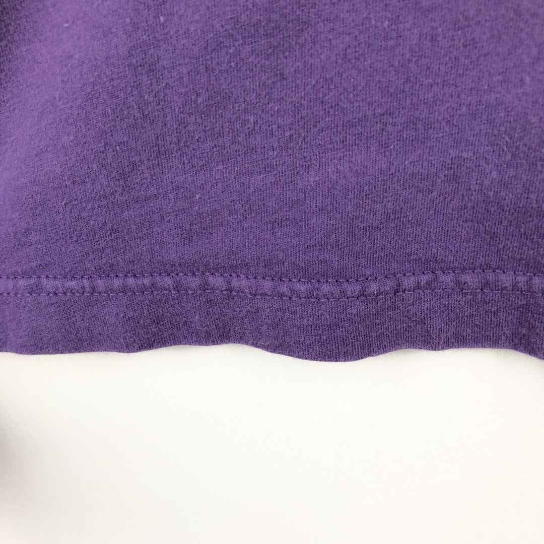 90'S Vintage Champion Long Sleeve T-Shirt, Made in USA, Men's Size L cotton purple type Vintage Second Hand