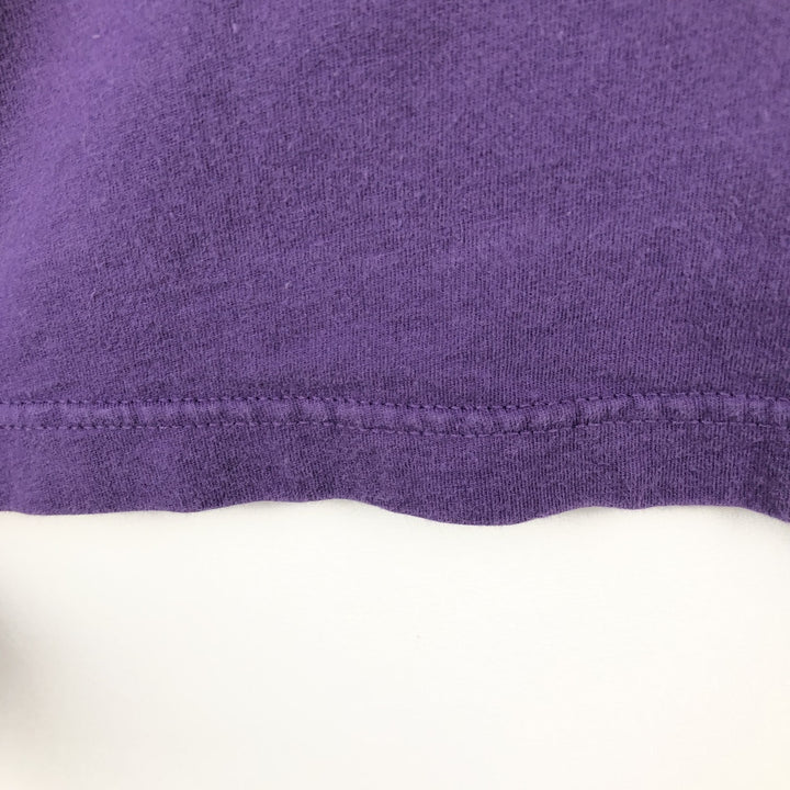 90'S Vintage Champion Long Sleeve T-Shirt, Made in USA, Men's Size L cotton purple type Vintage Second Hand