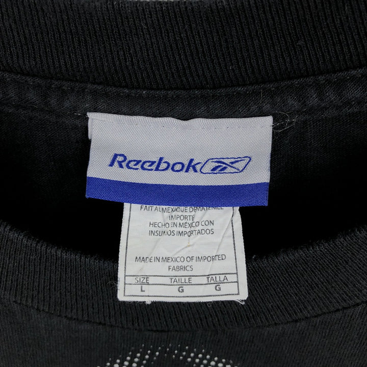 Reebok NFL LAS VEGAS RAIDERS Long Sleeve T-Shirt, Men's Size L cotton black type Vintage Second Hand