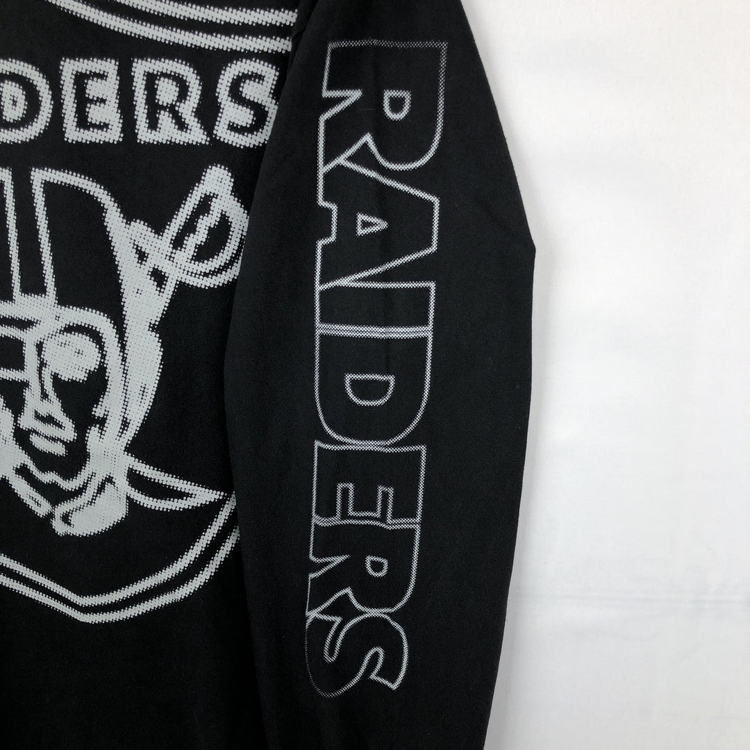 Reebok NFL LAS VEGAS RAIDERS Long Sleeve T-Shirt, Men's Size L cotton black type Vintage Second Hand