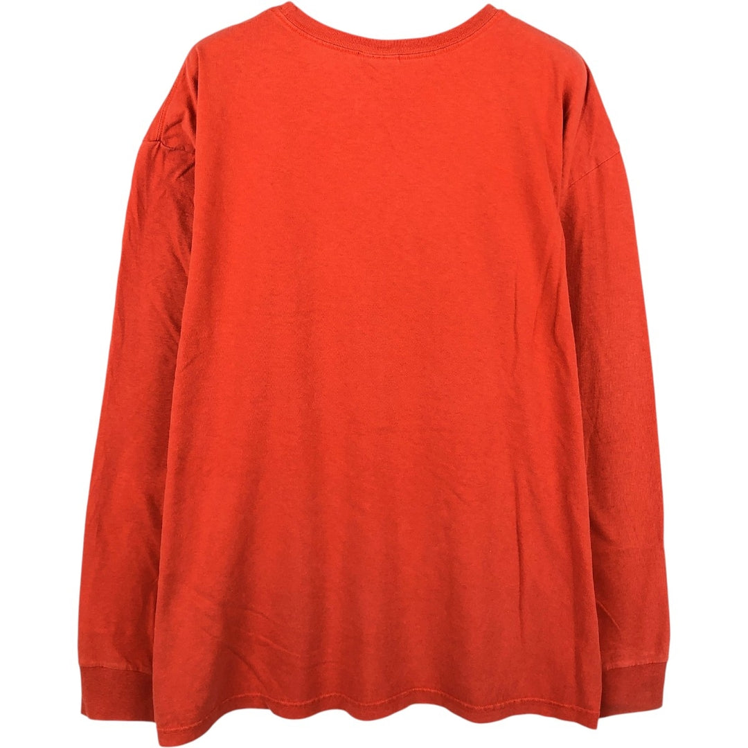 Ralph Lauren POLO by Ralph Lauren long-sleeved T-shirt, men's size XL cotton orange type Vintage Second Hand