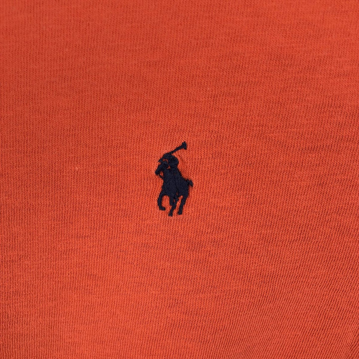Ralph Lauren POLO by Ralph Lauren long-sleeved T-shirt, men's size XL cotton orange type Vintage Second Hand