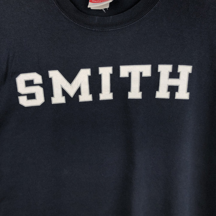 Champion Authentic Athletic Apparel College Long-Sleeve T-Shirt (Men's Size L) - 2000s unclear navy blue type Vintage Second Hand