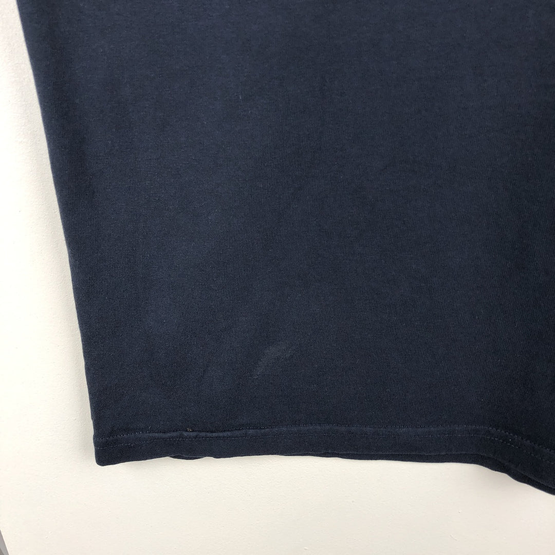 Champion Authentic Athletic Apparel College Long-Sleeve T-Shirt (Men's Size L) - 2000s unclear navy blue type Vintage Second Hand