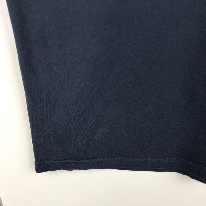 Champion Authentic Athletic Apparel College Long-Sleeve T-Shirt (Men's Size L) - 2000s unclear navy blue type Vintage Second Hand