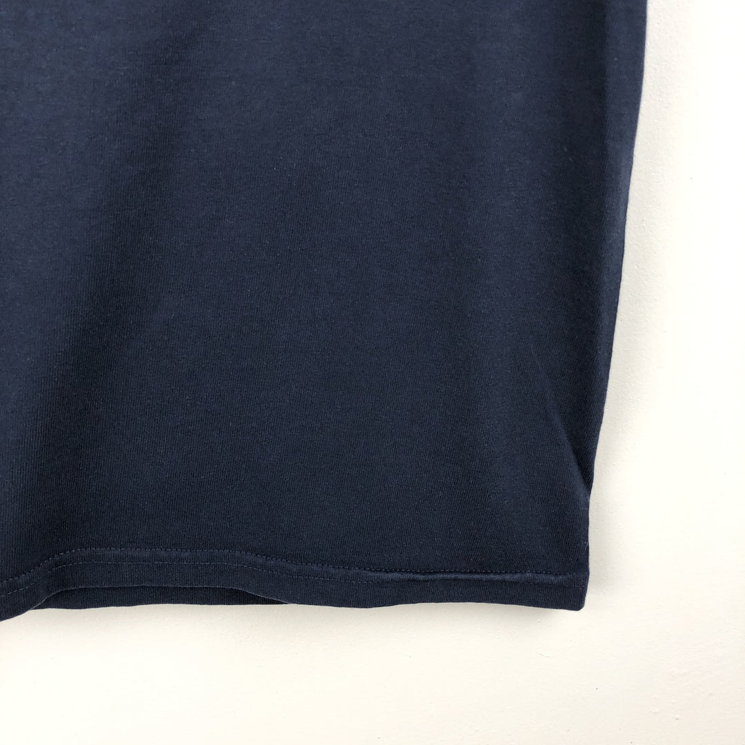 Champion Authentic Athletic Apparel College Long-Sleeve T-Shirt (Men's Size L) - 2000s unclear navy blue type Vintage Second Hand