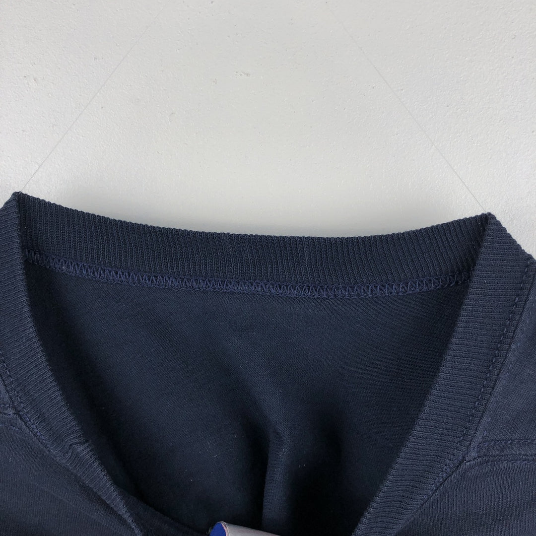 Champion Authentic Athletic Apparel College Long-Sleeve T-Shirt (Men's Size L) - 2000s unclear navy blue type Vintage Second Hand