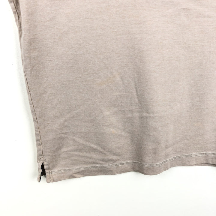 90s-00'S Timberland Henley Neck Long-Sleeve T-Shirt, Men's Size L (Equivalent), Vintage cotton Beige type Vintage Second Hand