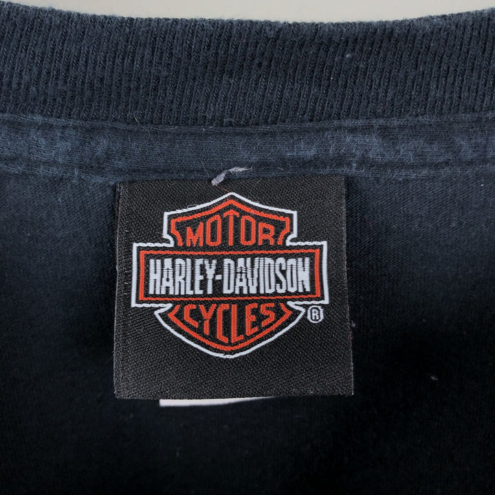Harley-Davidson Eagle Pattern Motorcycle Bike T-shirt Men's XL cotton black type Vintage Second Hand