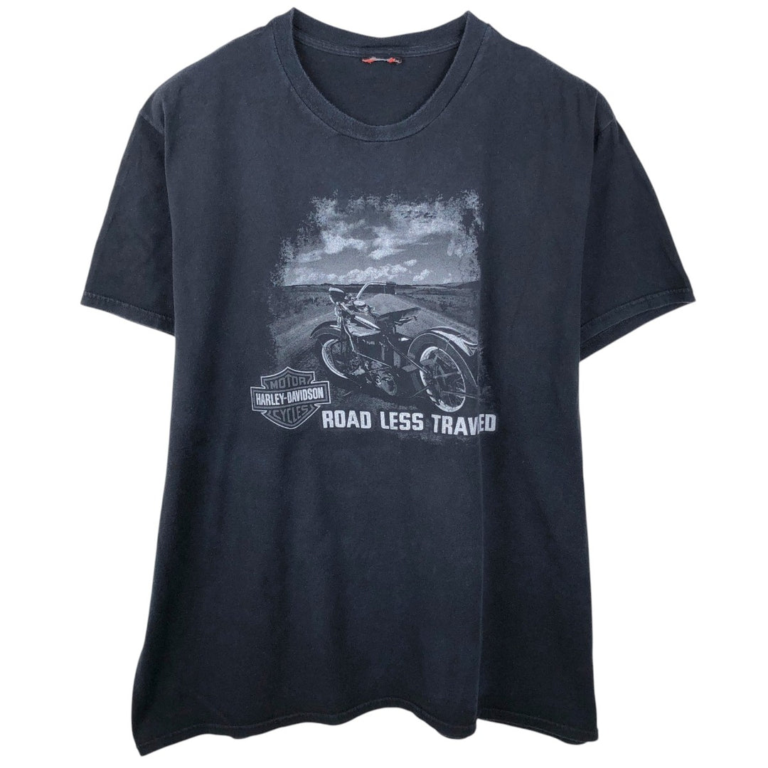 Harley-Davidson Motorcycle Bike T-shirt, Men's Size L unclear black type Vintage Second Hand