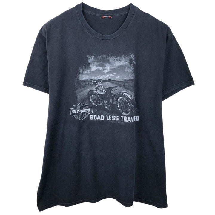 Harley-Davidson Motorcycle Bike T-shirt, Men's Size L unclear black type Vintage Second Hand