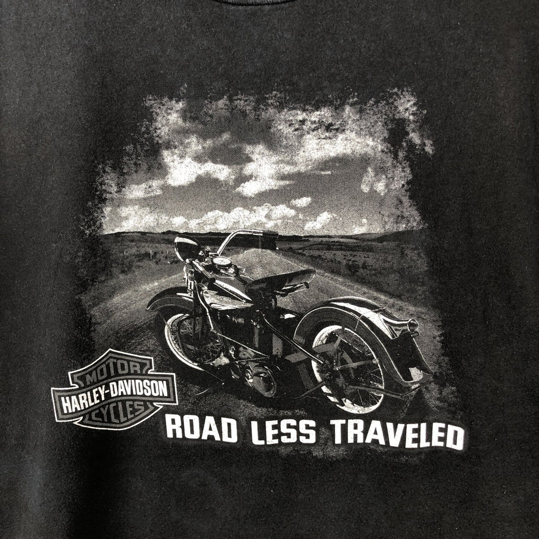 Harley-Davidson Motorcycle Bike T-shirt, Men's Size L unclear black type Vintage Second Hand