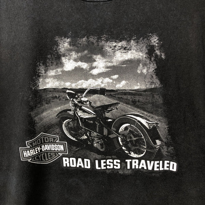 Harley-Davidson Motorcycle Bike T-shirt, Men's Size L unclear black type Vintage Second Hand