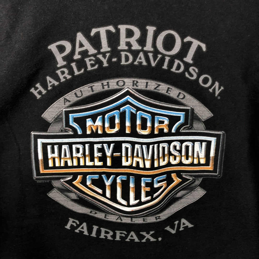 Harley-Davidson Motorcycle Bike T-shirt, Men's Size L unclear black type Vintage Second Hand