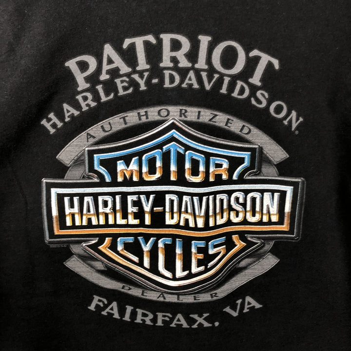 Harley-Davidson Motorcycle Bike T-shirt, Men's Size L unclear black type Vintage Second Hand