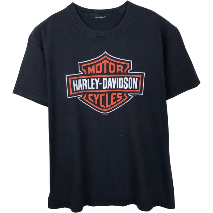 Harley-Davidson Motorcycle Bike T-shirt, Men's XL size unclear black type Vintage Second Hand