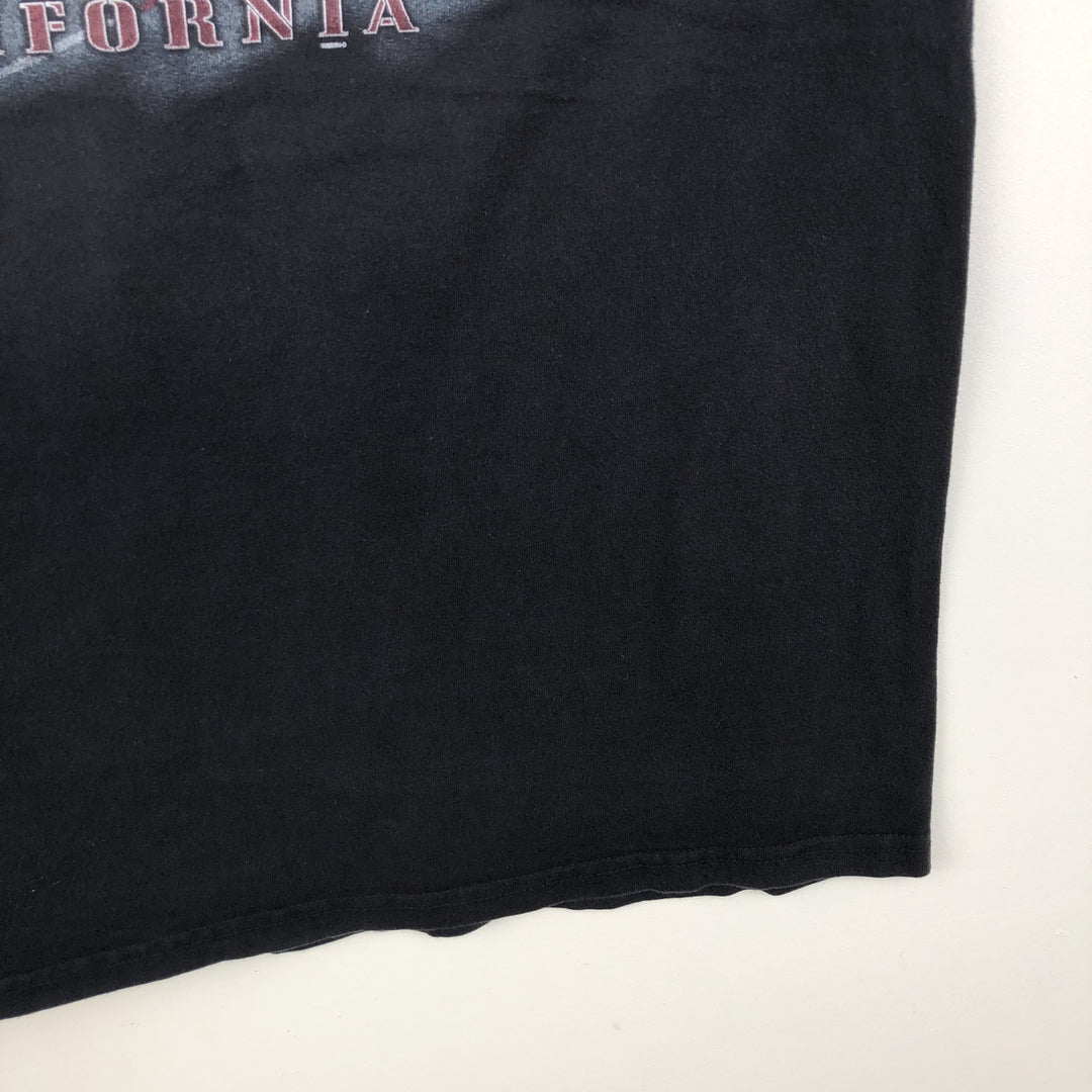 Harley-Davidson Motorcycle Bike T-shirt, Men's XL size unclear black type Vintage Second Hand