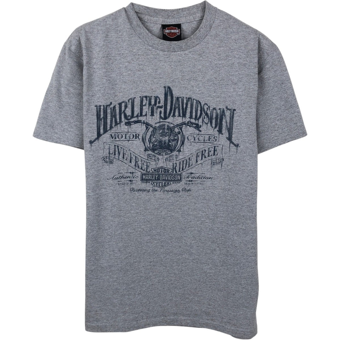 Harley-Davidson Motorcycle Bike T-shirt, Men's Medium cotton gray type Vintage Second Hand