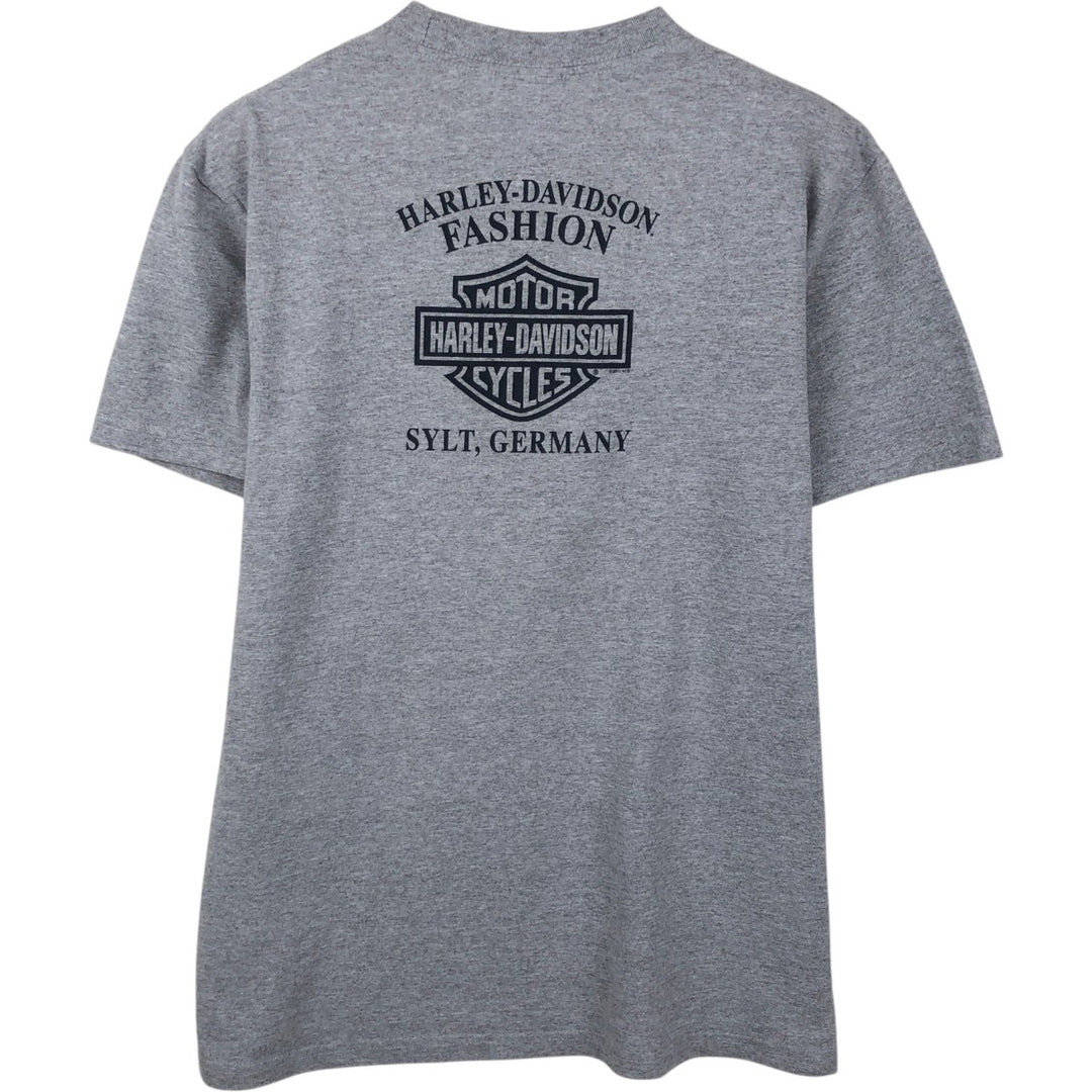 Harley-Davidson Motorcycle Bike T-shirt, Men's Medium cotton gray type Vintage Second Hand