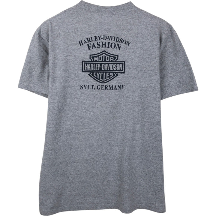 Harley-Davidson Motorcycle Bike T-shirt, Men's Medium cotton gray type Vintage Second Hand