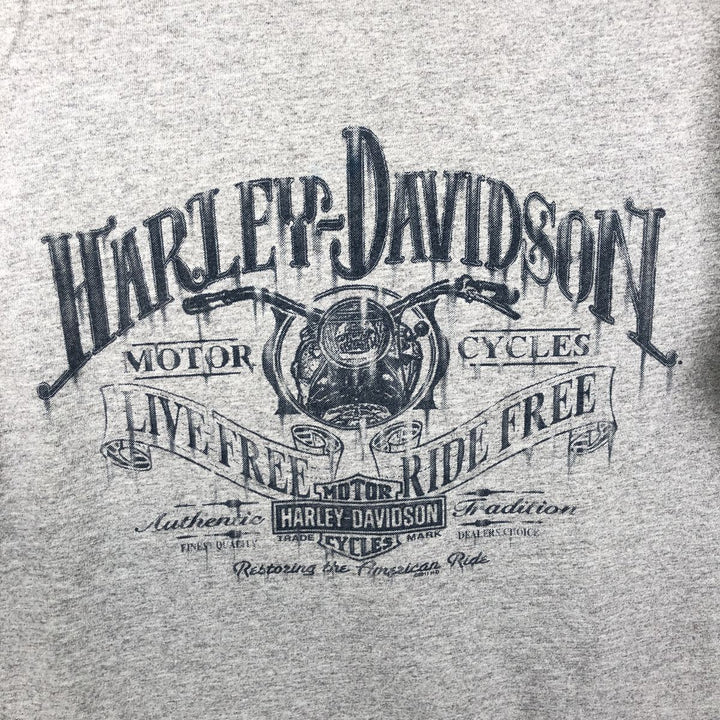 Harley-Davidson Motorcycle Bike T-shirt, Men's Medium cotton gray type Vintage Second Hand