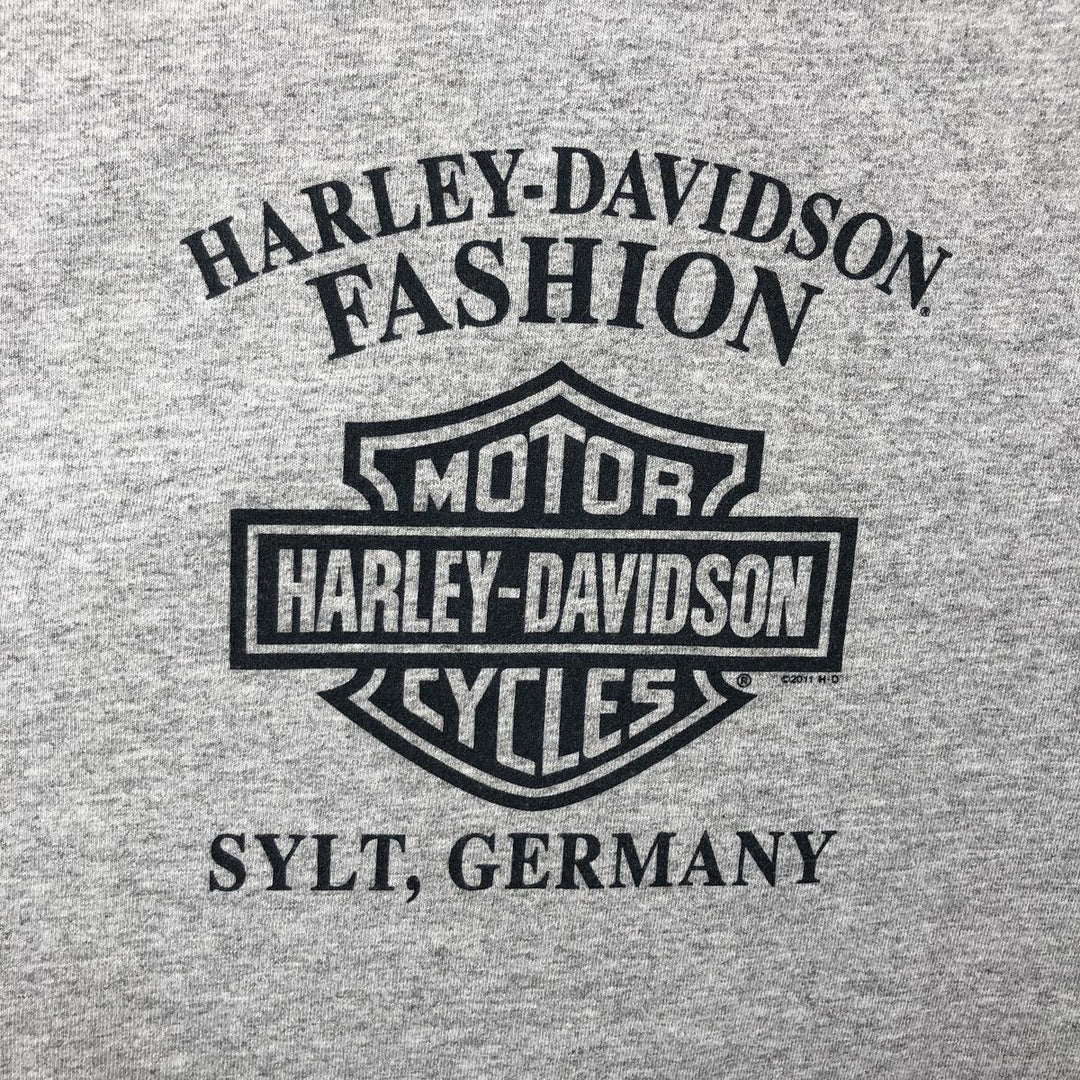 Harley-Davidson Motorcycle Bike T-shirt, Men's Medium cotton gray type Vintage Second Hand