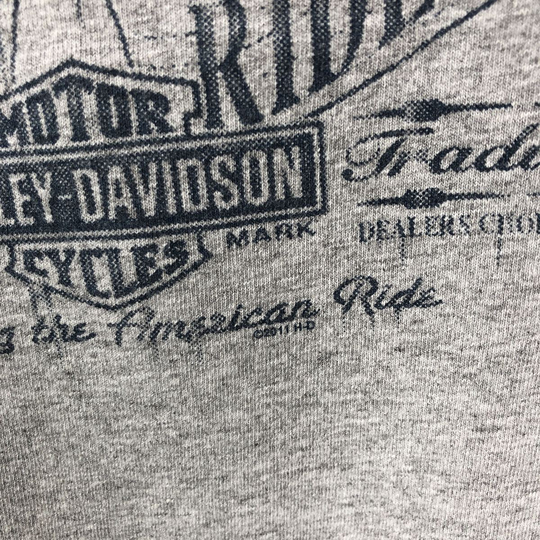 Harley-Davidson Motorcycle Bike T-shirt, Men's Medium cotton gray type Vintage Second Hand