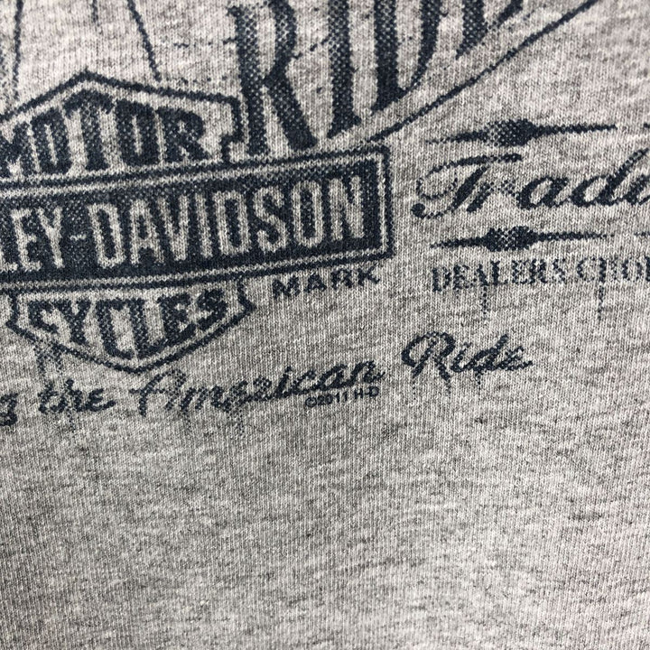Harley-Davidson Motorcycle Bike T-shirt, Men's Medium cotton gray type Vintage Second Hand