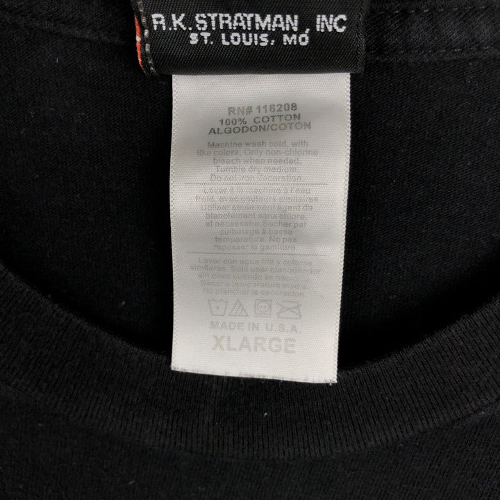Harley-Davidson Motorcycle Bike T-shirt Made in USA Men's XL cotton black type Vintage Second Hand