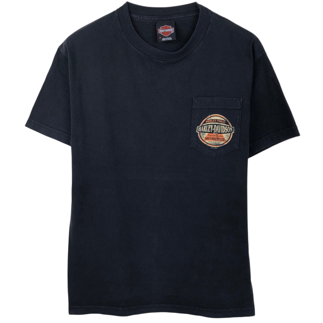 Harley-Davidson Motorcycle Bike T-shirt, Men's Medium cotton black type Vintage Second Hand