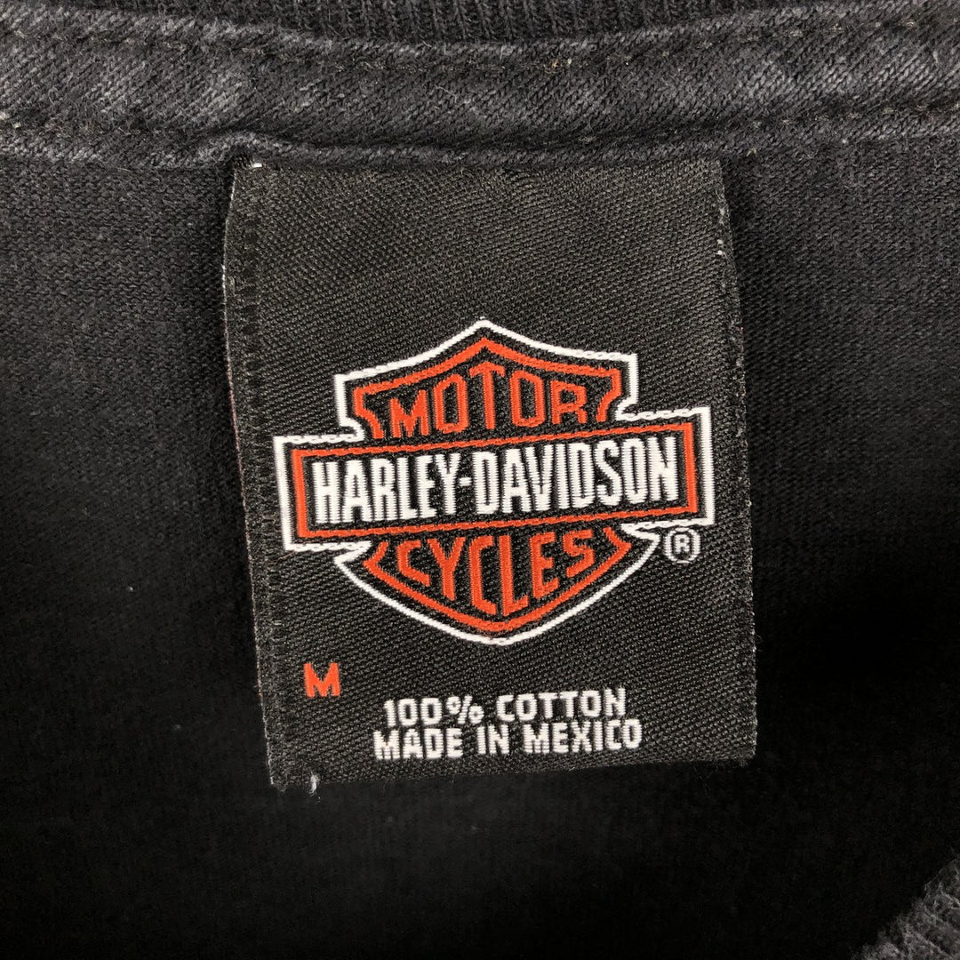 Harley-Davidson Motorcycle Bike T-shirt, Men's Medium cotton black type Vintage Second Hand