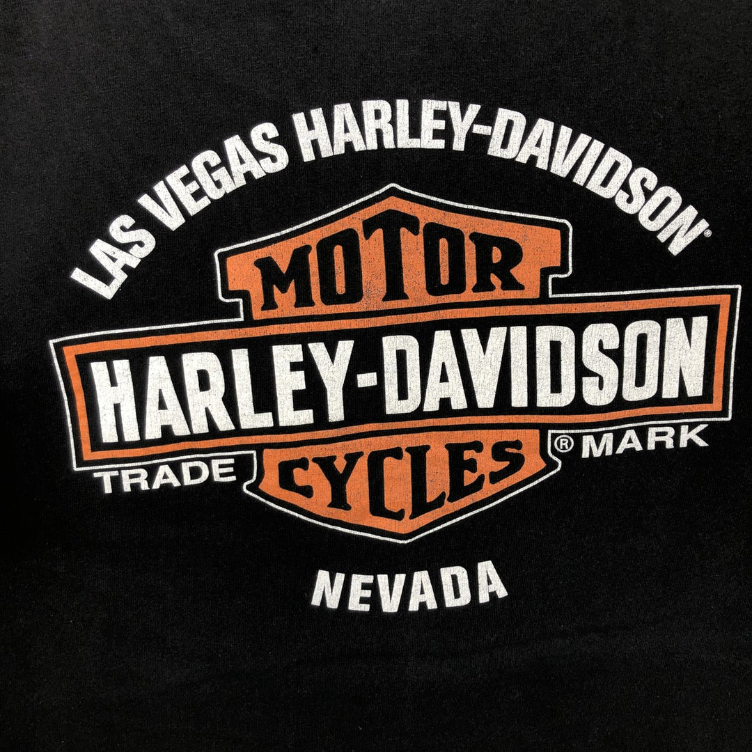 Harley-Davidson Motorcycle Bike T-shirt, Men's Medium cotton black type Vintage Second Hand