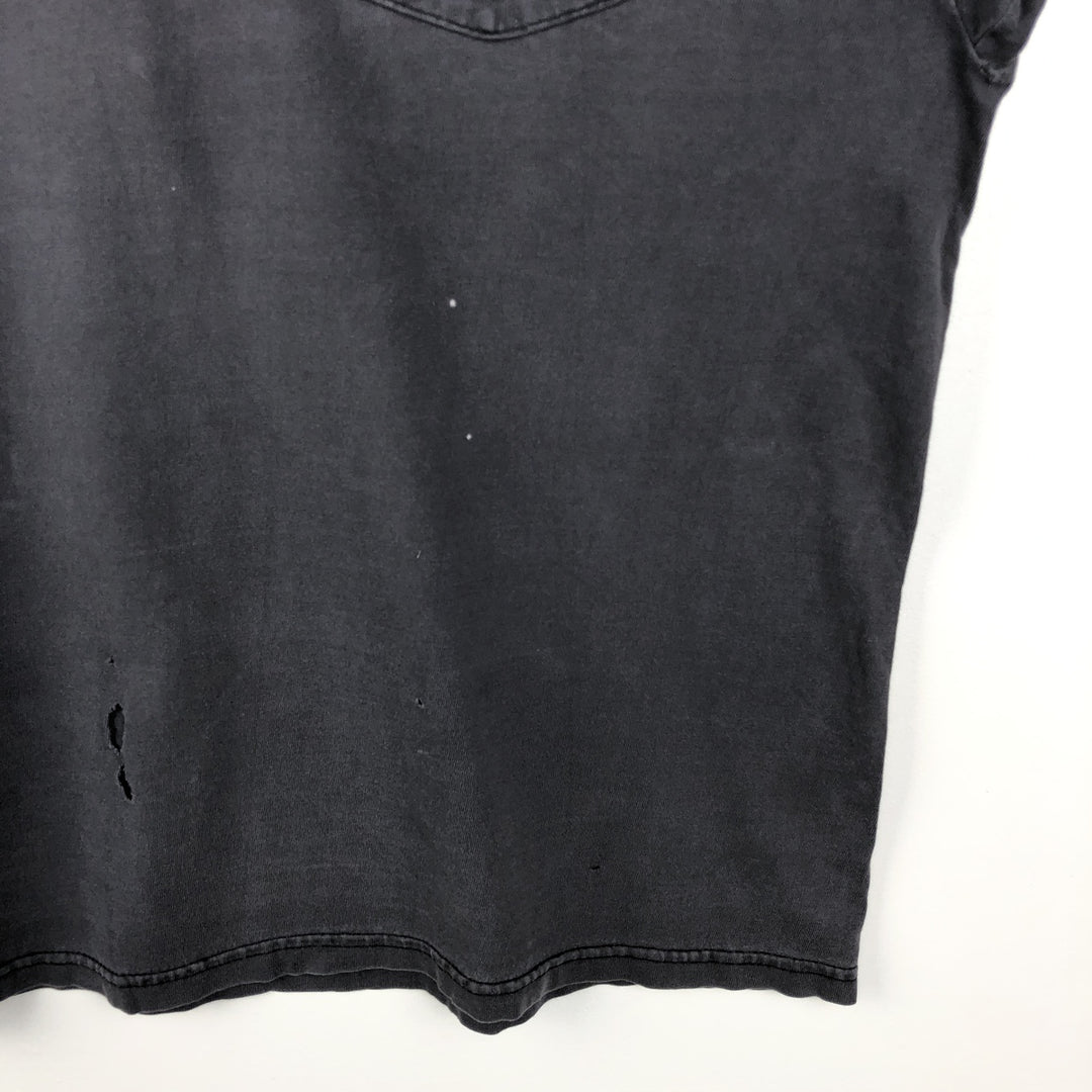 00'S Harley-Davidson Motorcycle Bike T-shirt Made in USA Men's L size cotton black type Vintage Second Hand